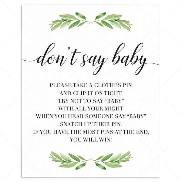 don-t-say-baby-game-sign-for-gender-neutral-baby-shower-with-green