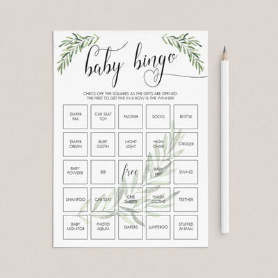 pdf blank baby shower bingo cards