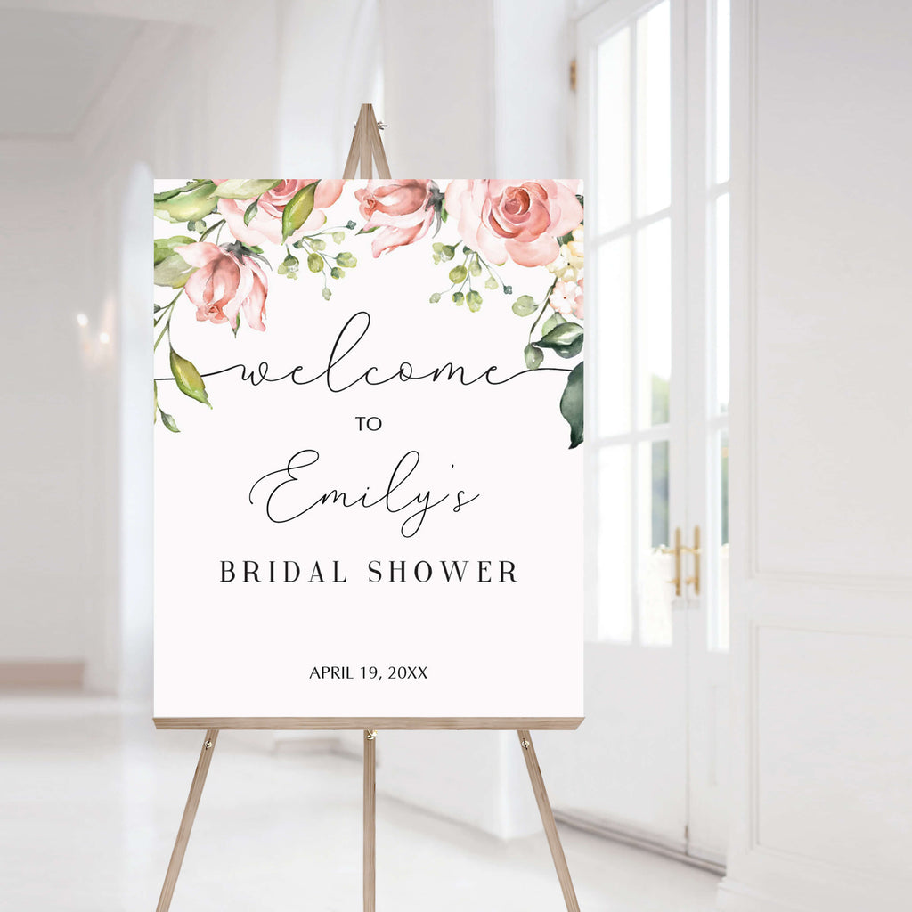 Bridal Shower Welcome Sign Template