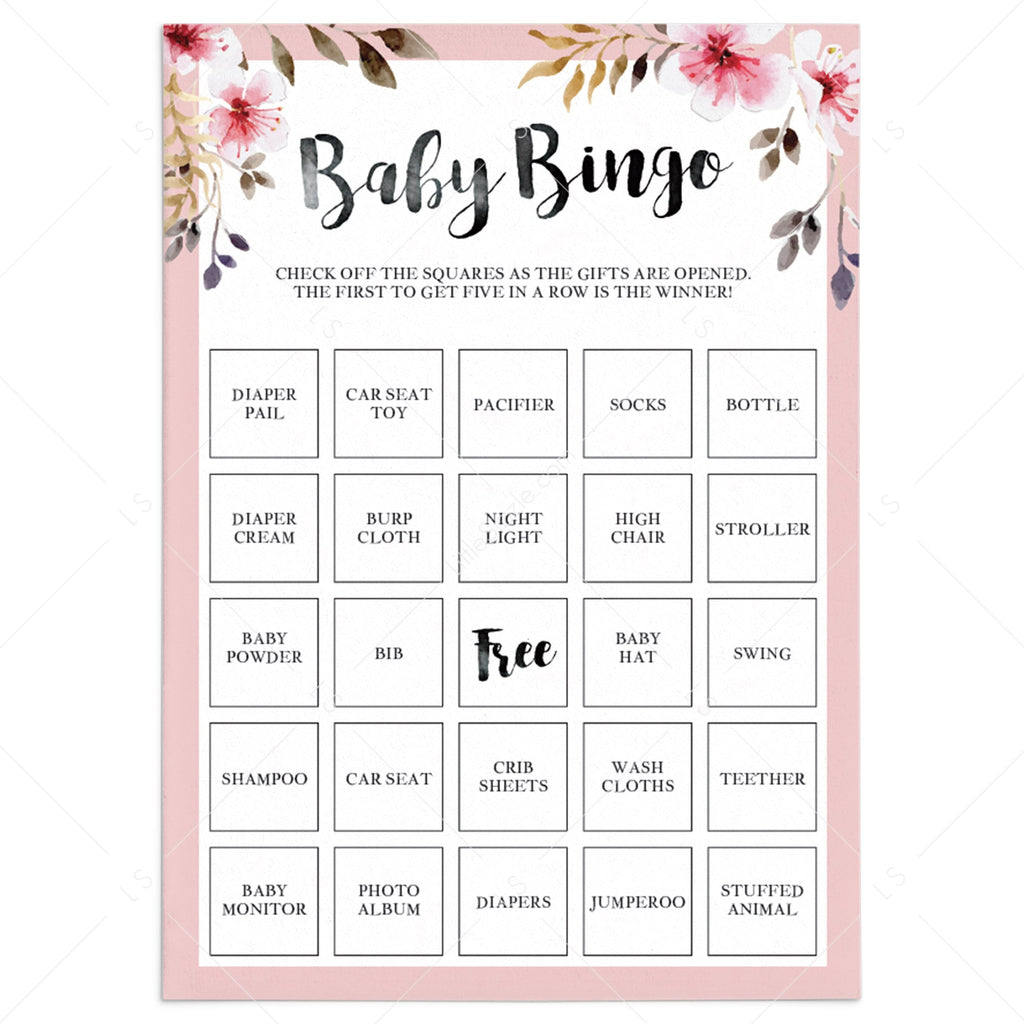 Baby shower bingo card generator instructions