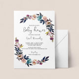 bohemian baby shower invitations