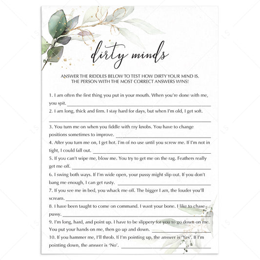 Brides Dirty Little Secrets  Shop Printable Bachelorette Games –  OhHappyPrintables