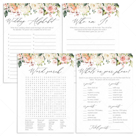 Green and Pink Whats In Your Purse Bridal Shower Printables – LittleSizzle