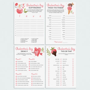 Dirty Minds Game for Adults Valentine's Day Party | Printable & Virtual ...