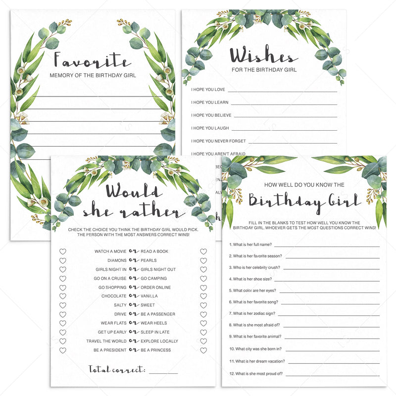 Printable Birthday Party Games for Adults, Teens & Kids – tagged 