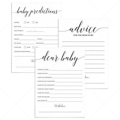 How Big Is Mommy's Bump game simple baby shower printable sign and ...