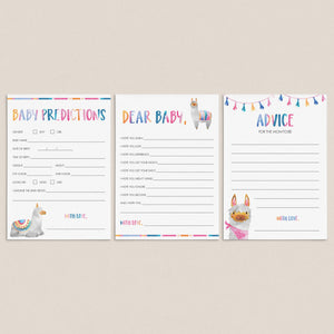 Llama Baby Shower Emoji Pictionary Game Printable by LittleSizzle