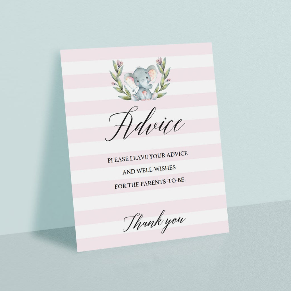 pink-elephant-baby-shower-advice-sign-printable-pink-and-white-stripe