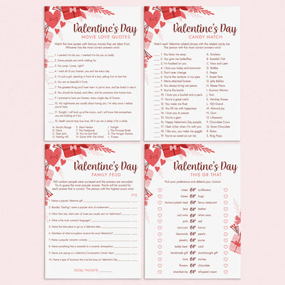 Valentine's Day Games for Adults | Virtual & Printable Files | Instant ...