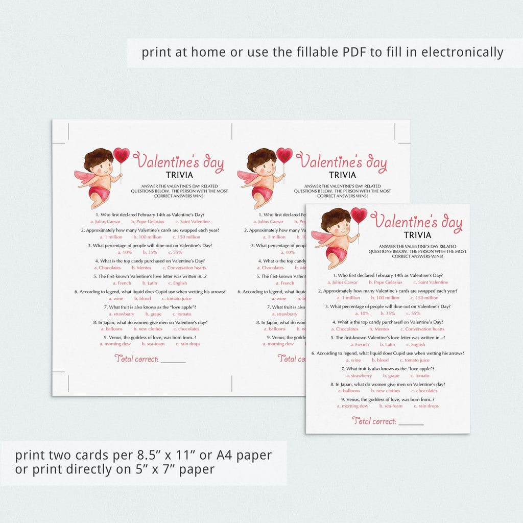 Printable Zoom Valentine S Day Trivia Quiz Instant Download Littlesizzle