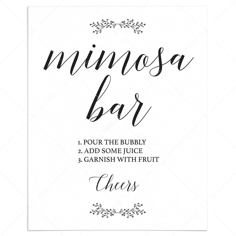 Mimosa Bar Sign Printable Printable World Holiday