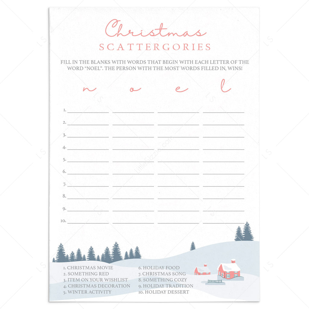 custom scattergories lists