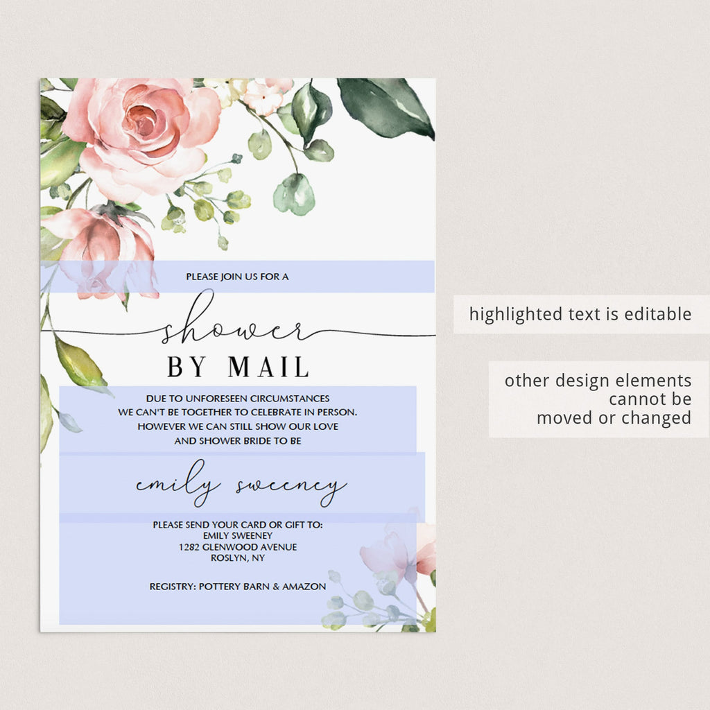 Show We Care Bridal Shower By Mail Invitation With Date Night Ideas For The Bride And Groom Insert Card Long Distance Bridal Shower Weddings Invitations Valresa Com