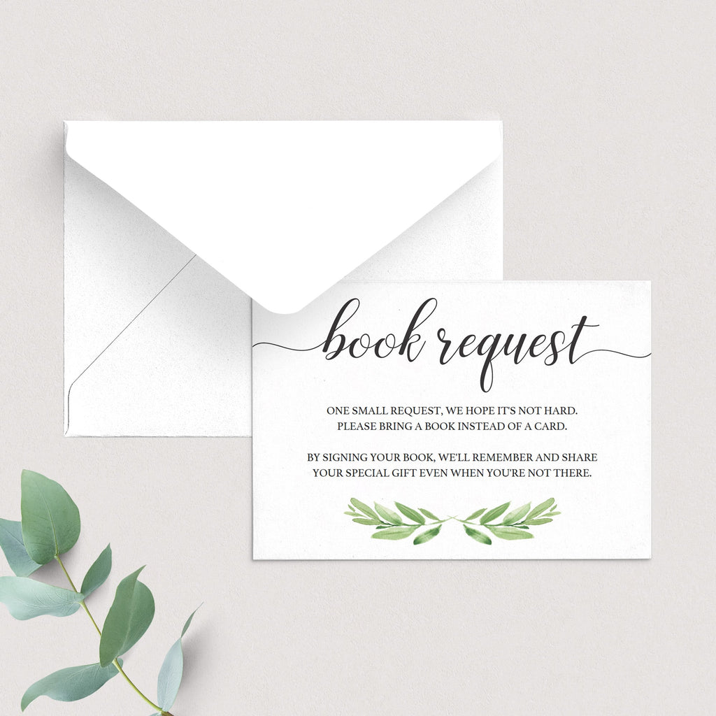greenery-bring-a-book-instead-of-a-card-template-for-baby-shower