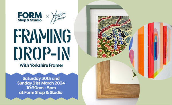 picture framing drop-in graphic with Yorkshire Framer
