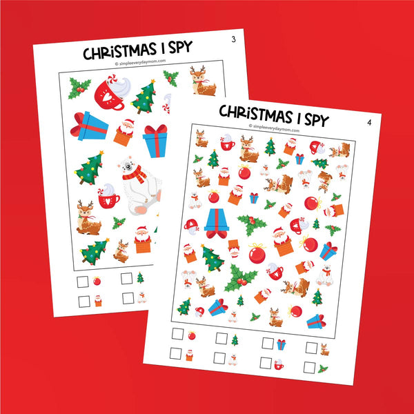 Christmas I Spy Printables Simple Everyday Mom