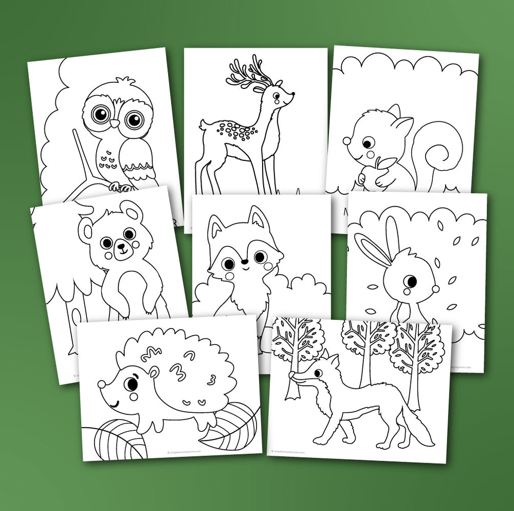 forest habitat coloring pages