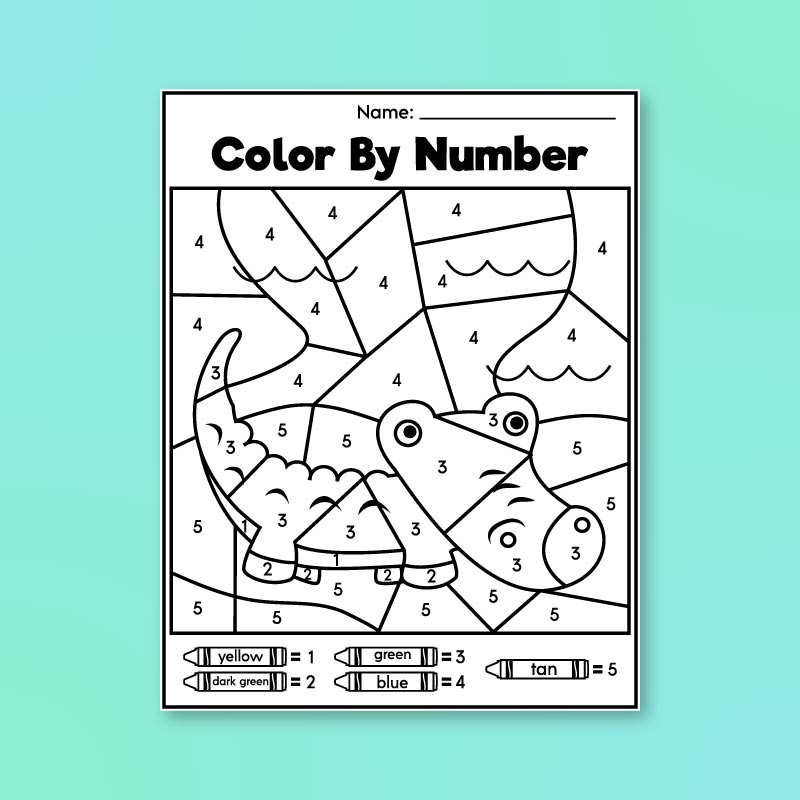 pre k color by number printables simple everyday mom