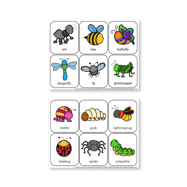 Build a Bug: Last Minute Toddler Activities – Preschool Packets