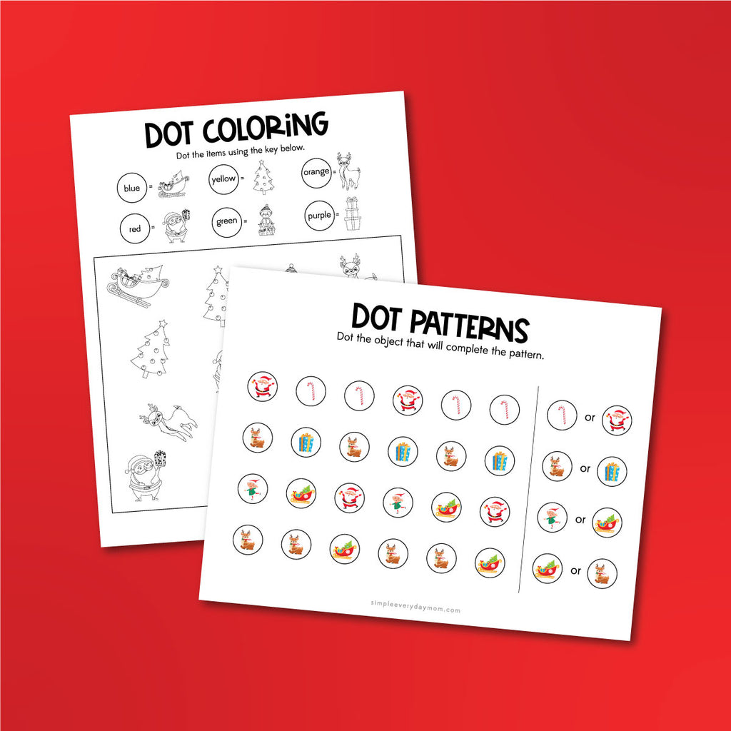 Christmas Do A Dot Printables – Simple Everyday Mom