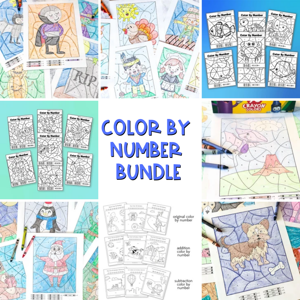 Pre K Color By Number Printables – Simple Everyday Mom