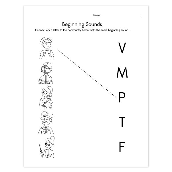 community helpers worksheets simple everyday mom