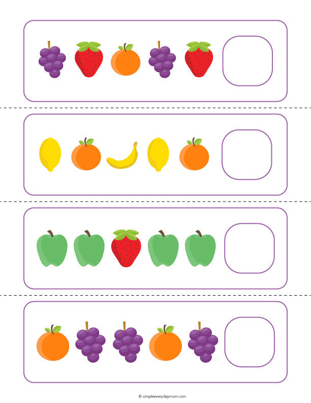 Fruits Theme Activities For Preschoolers