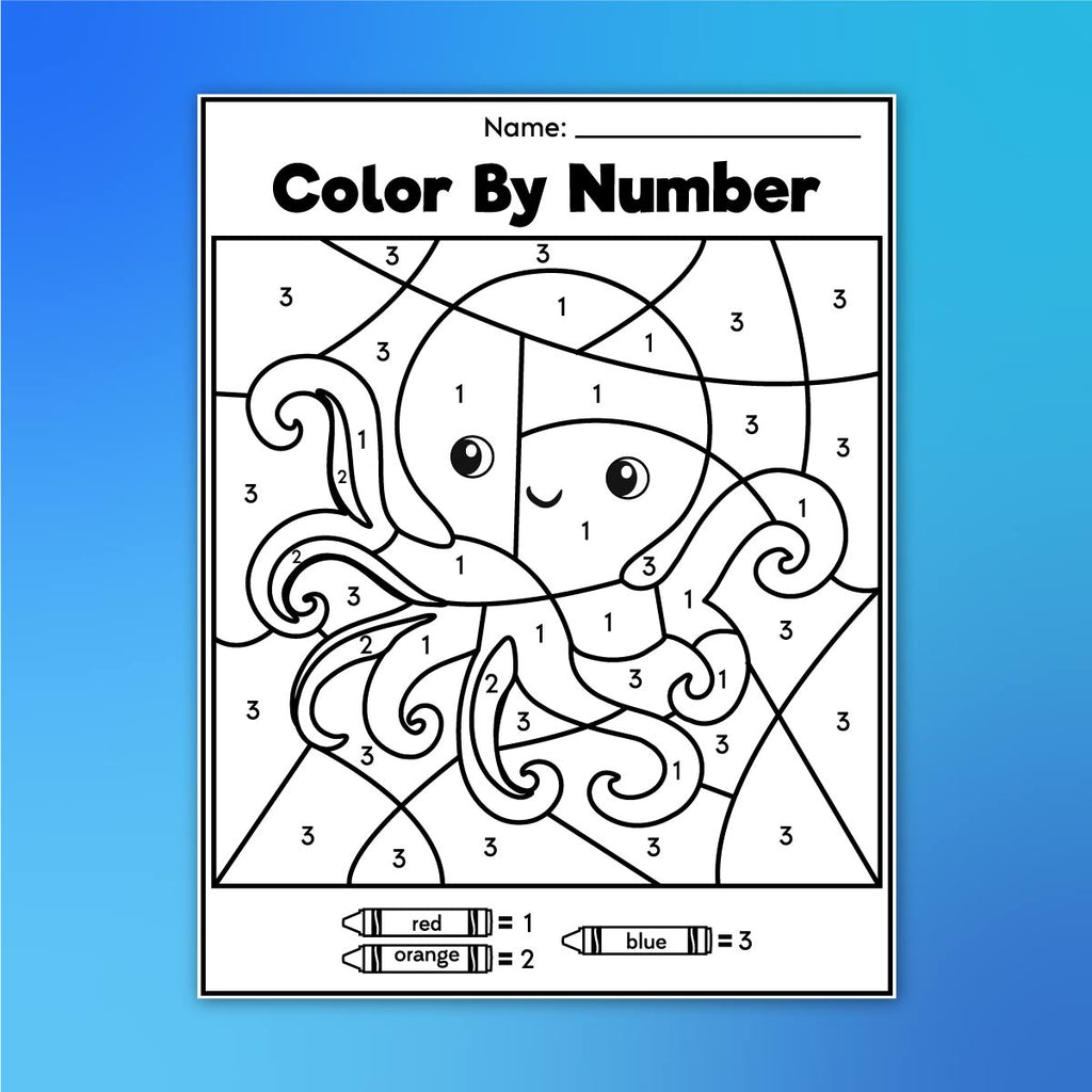 Ocean Color By Number Worksheets – Simple Everyday Mom