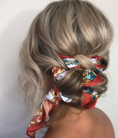 boho scarf hairstyles