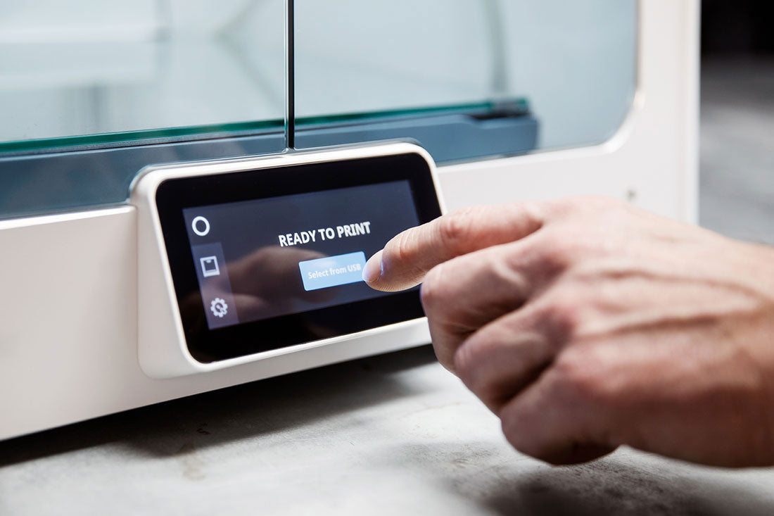 An integrated touchscreen allows easy, intuitive control