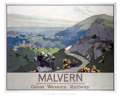 Malvern Worcestershire railway posters www.loveyourlocation.co.uk