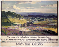 Bournemouth railway posters www.LoveYourLocation.co.uk