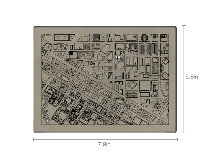 Dallas Texas City Skyline / Downtown 3D Printed ...