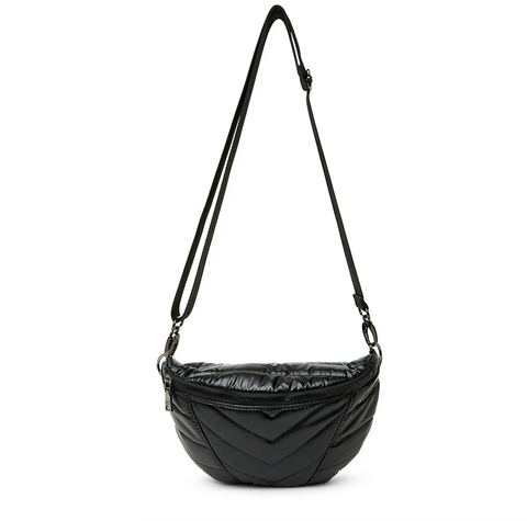 Small Designer Crossbody bag in Black Pearl - Little Runway by Think Royln