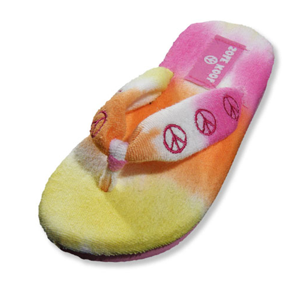 terry cloth flip flop slippers