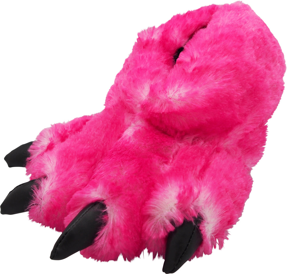 pink bear paw slippers