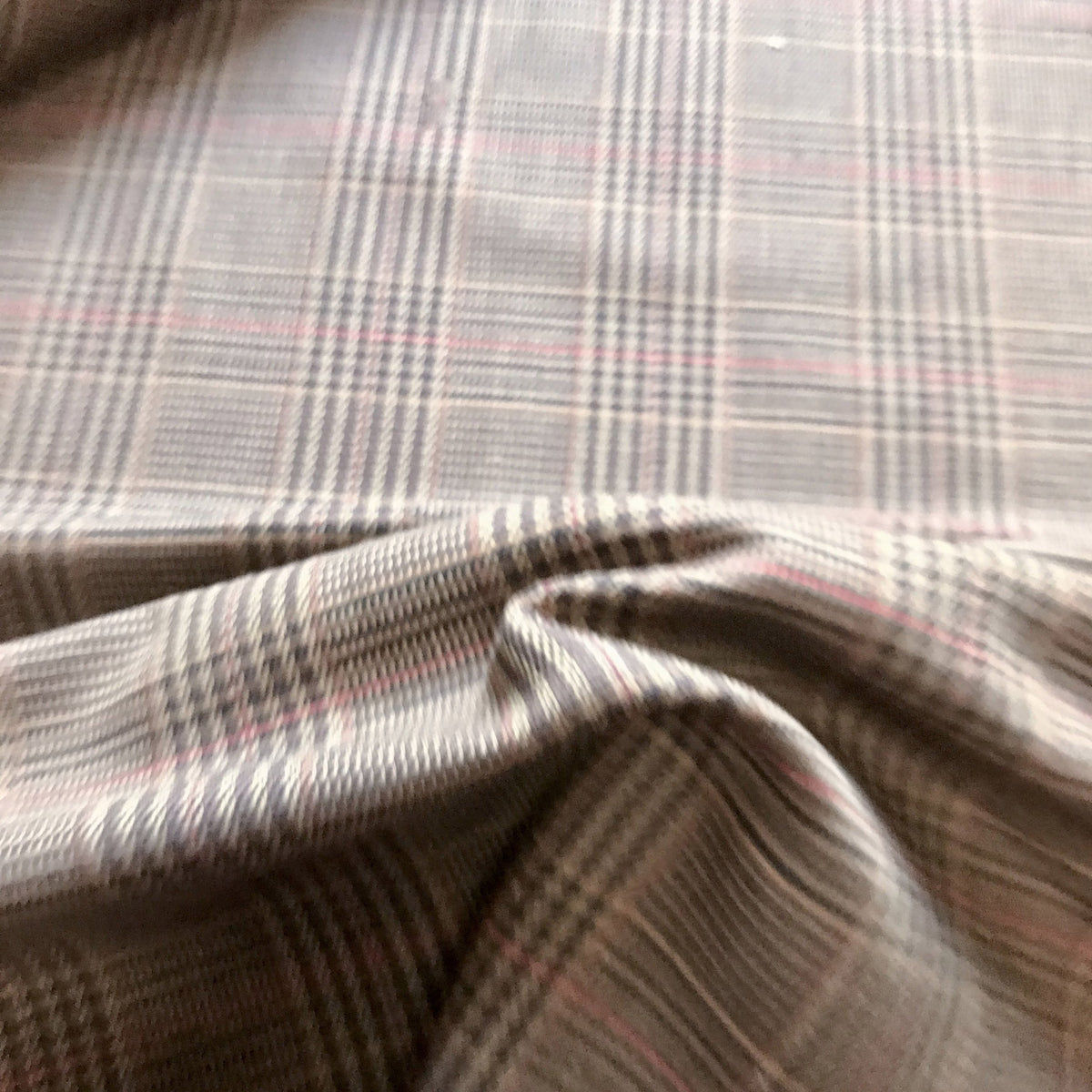 Neutral Oxford Plaid Jacquard Upholstery Fabric 54