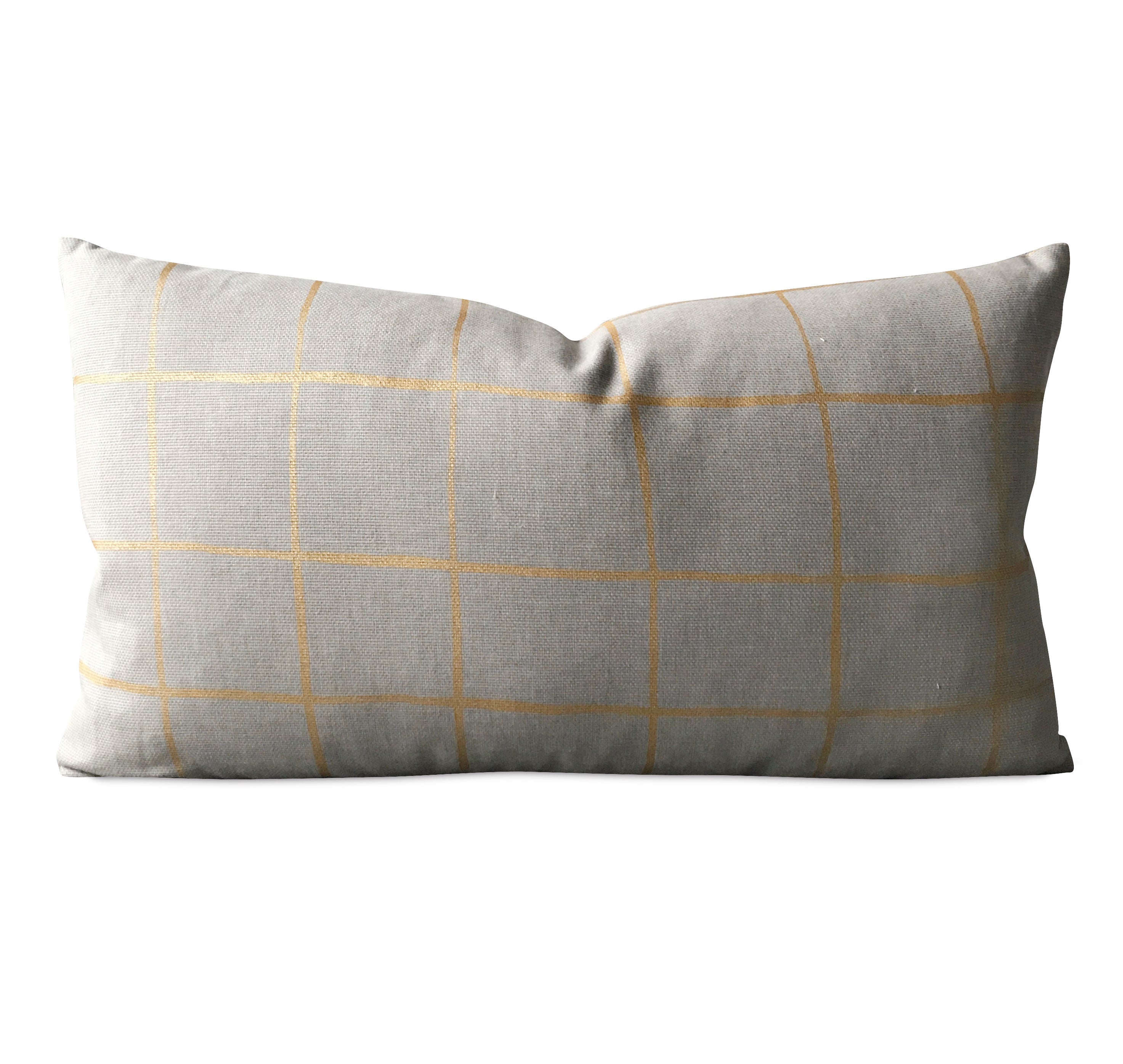 grey and gold pillows