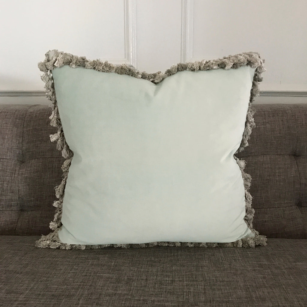 mint throw pillow