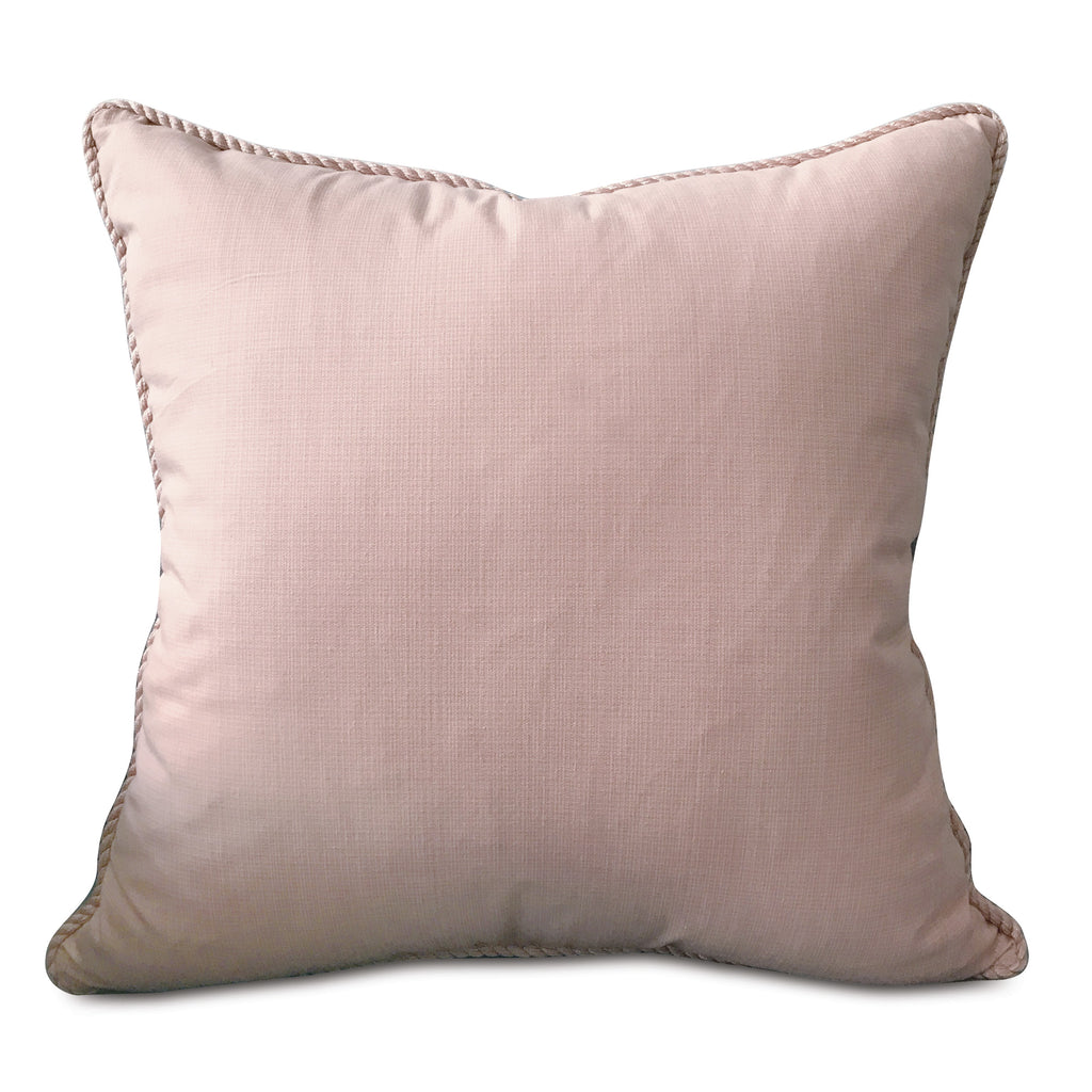 blush pink throw and cushions