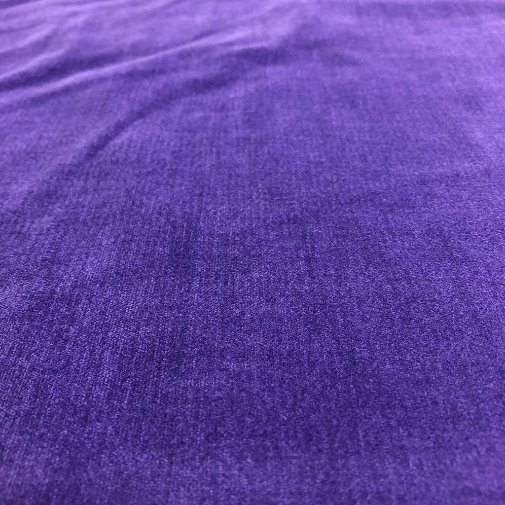 Purple Luxe Solid Velveteen Upholstery Fabric 44