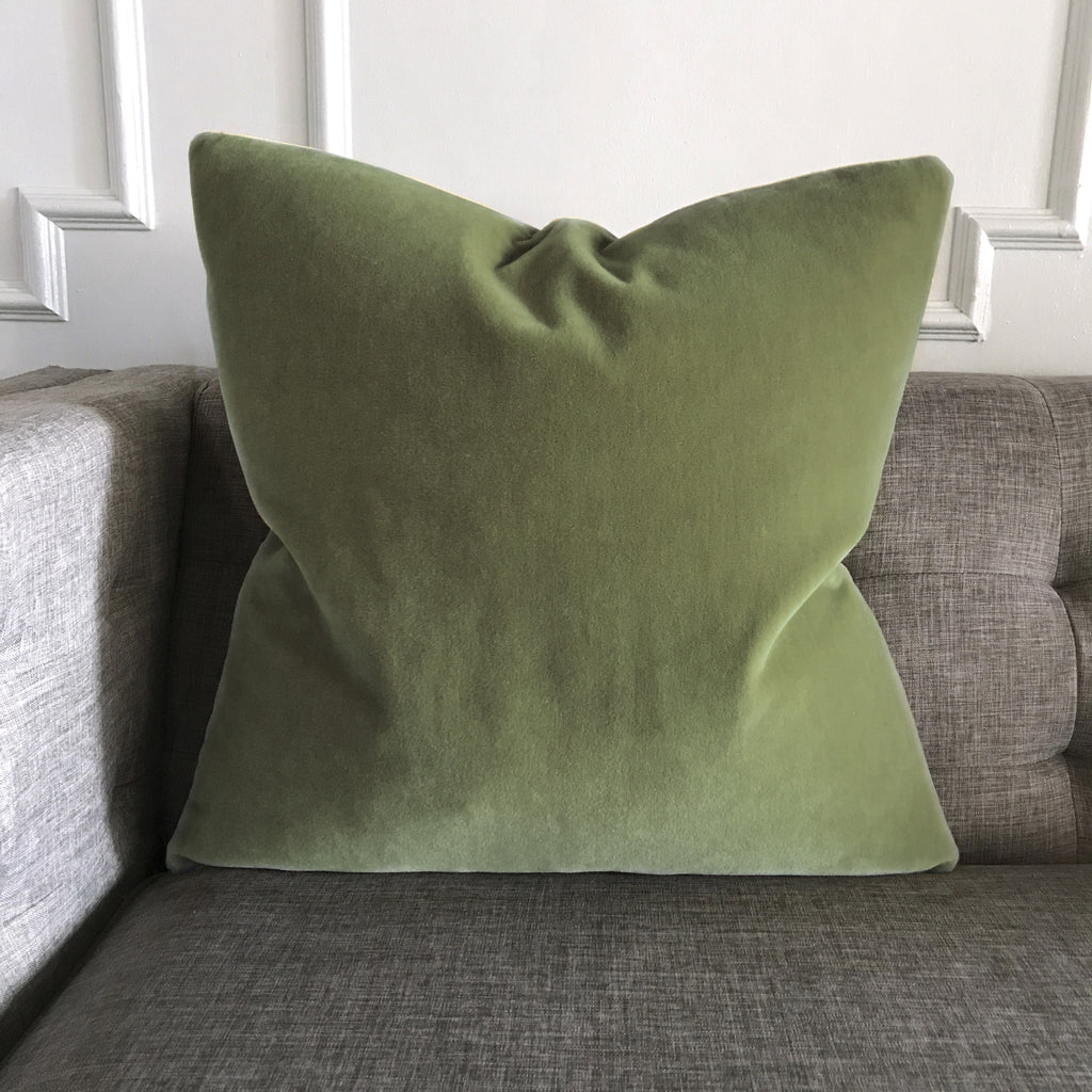 sage green sofa pillows