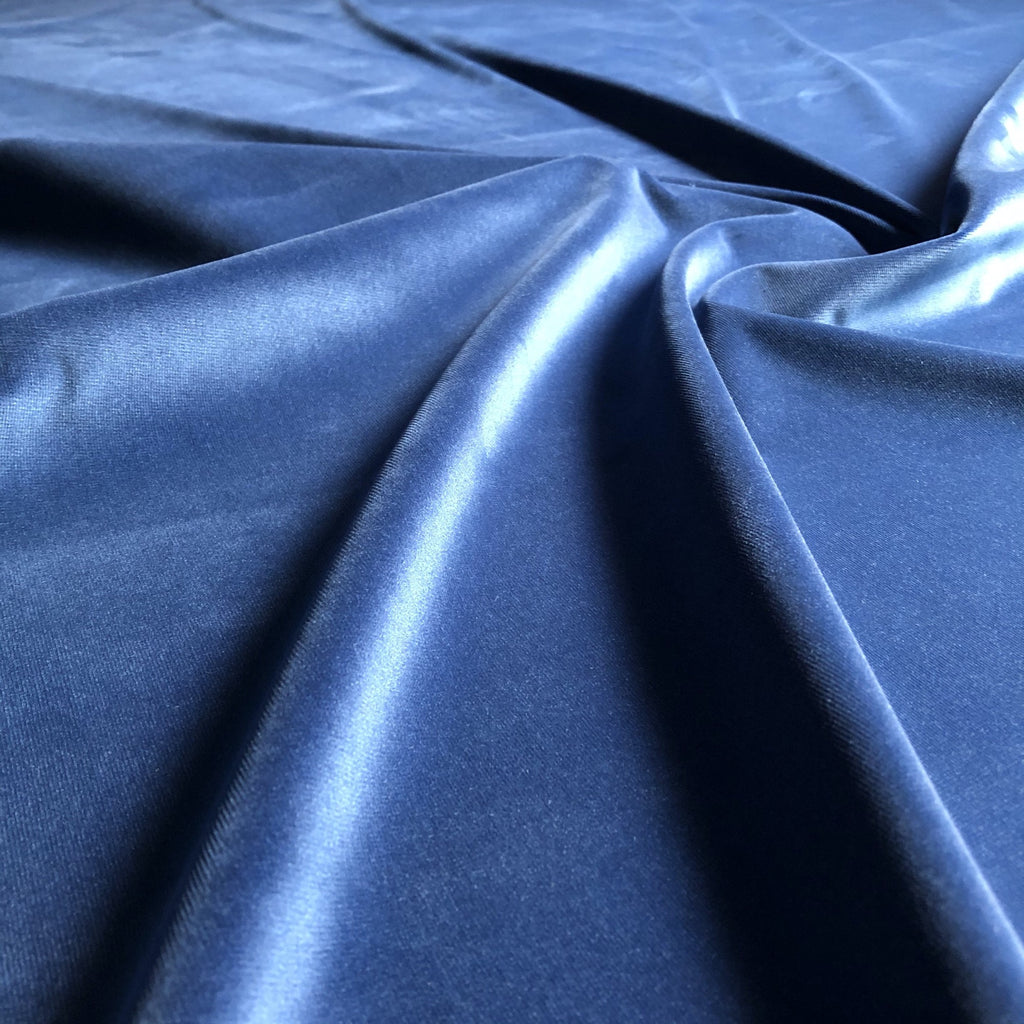 Prussia:” Dark Turquoise Velvet Upholstery Fabric by the yard / Striae Velvet  Fabric / High End Upholstery Velvet / Vintage Upholstery Velvet