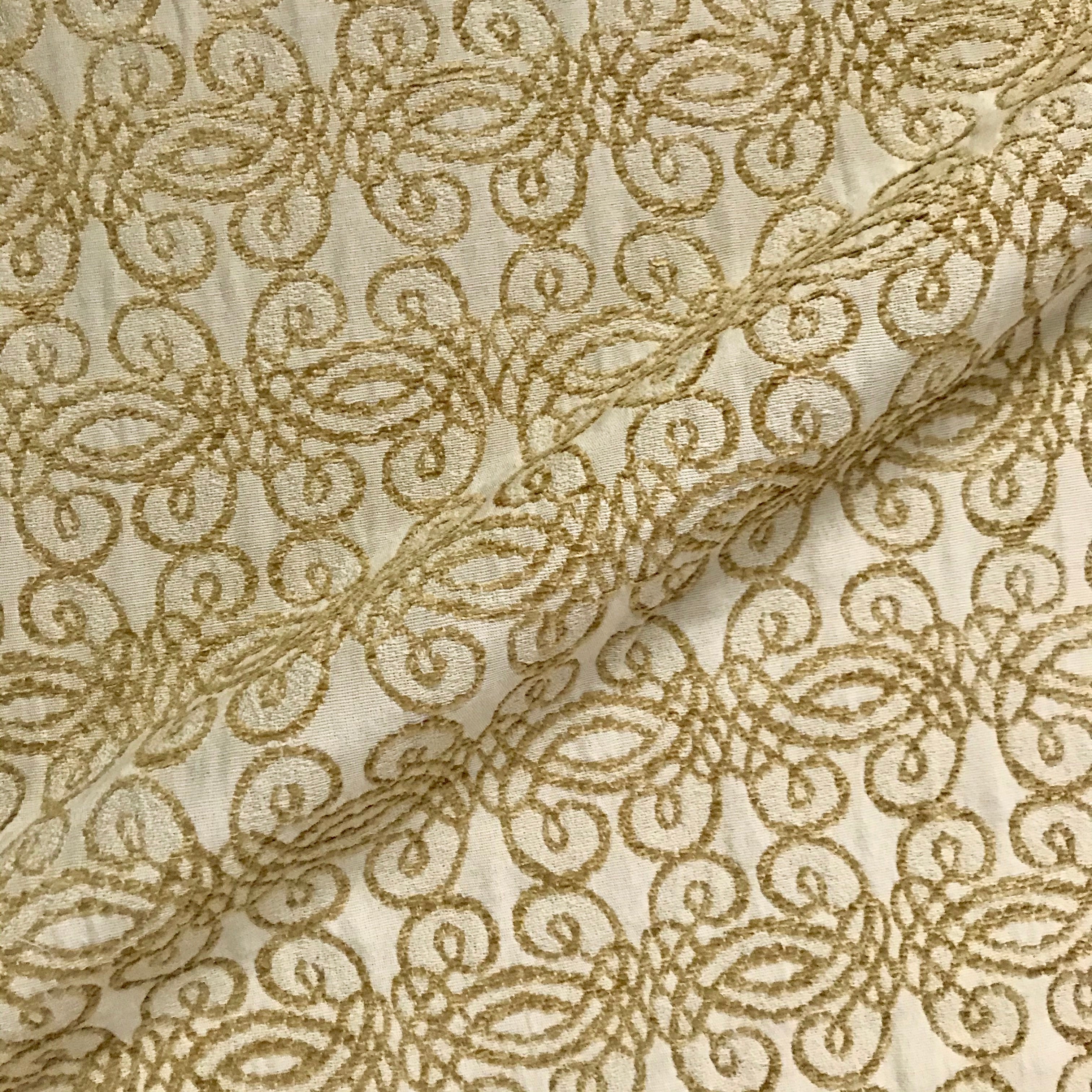 antique gold lace fabric