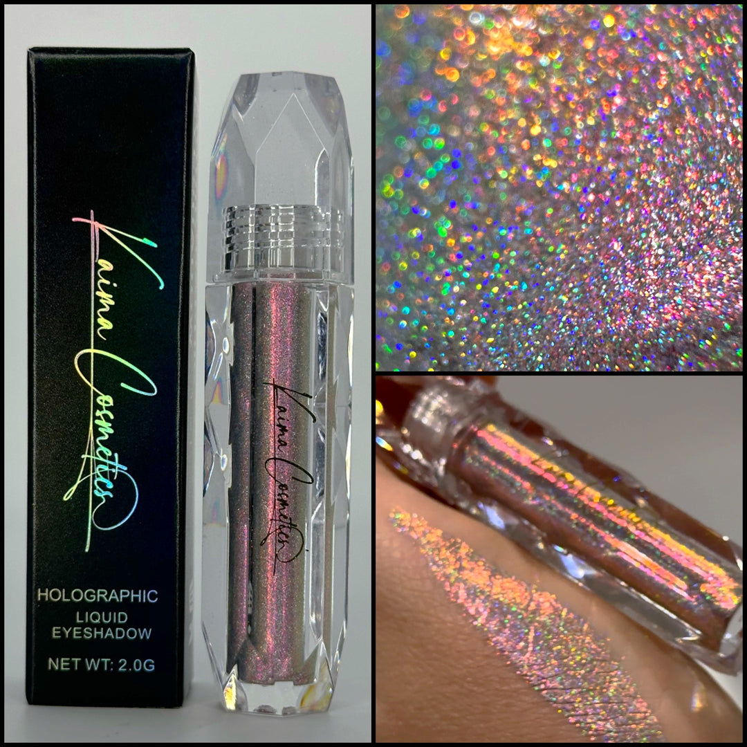 SILVER SPARKLE Holographic Eyeshadow- Holographic Pigment- Professional  Grade Cosmetic Glitter Eyeshadow and Eyeliner. Vegan