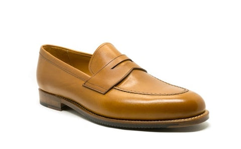 Hartt brown leather loafers