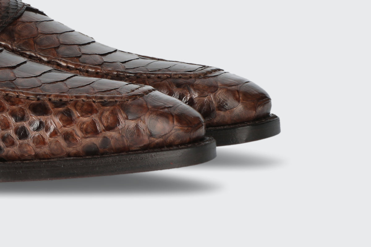 Brown Python Loafer - The Hartt Shoe Co. - Quality Shoes since 1898 – The  Hartt Shoe Company