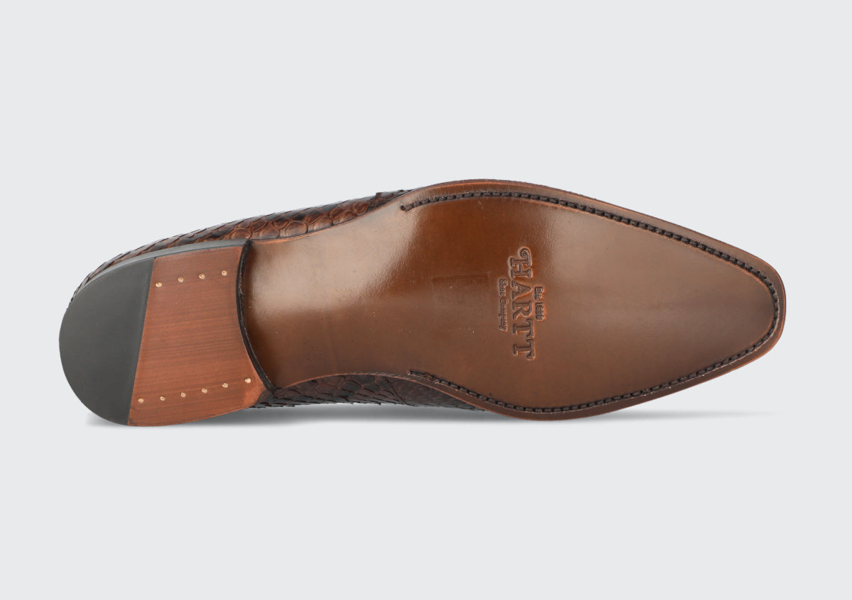 Brown Python Loafer - The Hartt Shoe Co. - Quality Shoes since 1898 – The  Hartt Shoe Company