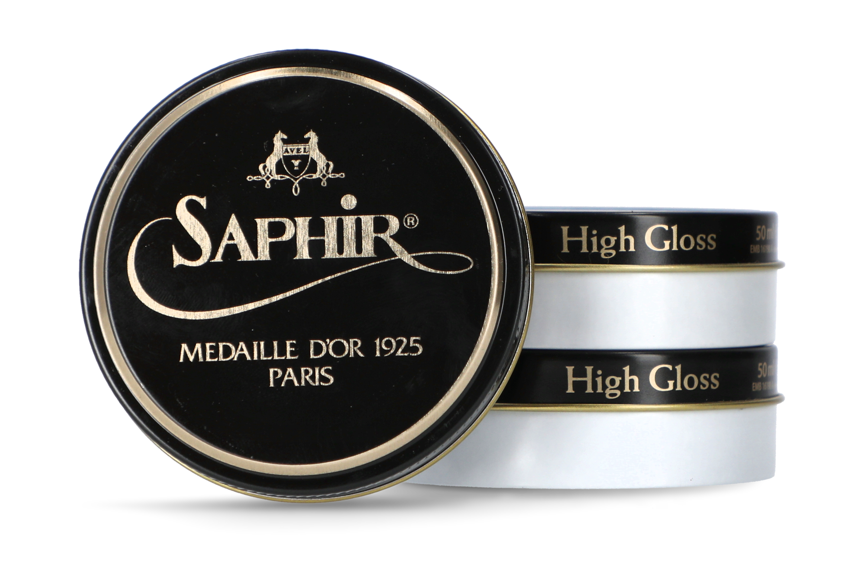 Saphir Pâte De Luxe Wax Shoe Polish - Grey 14