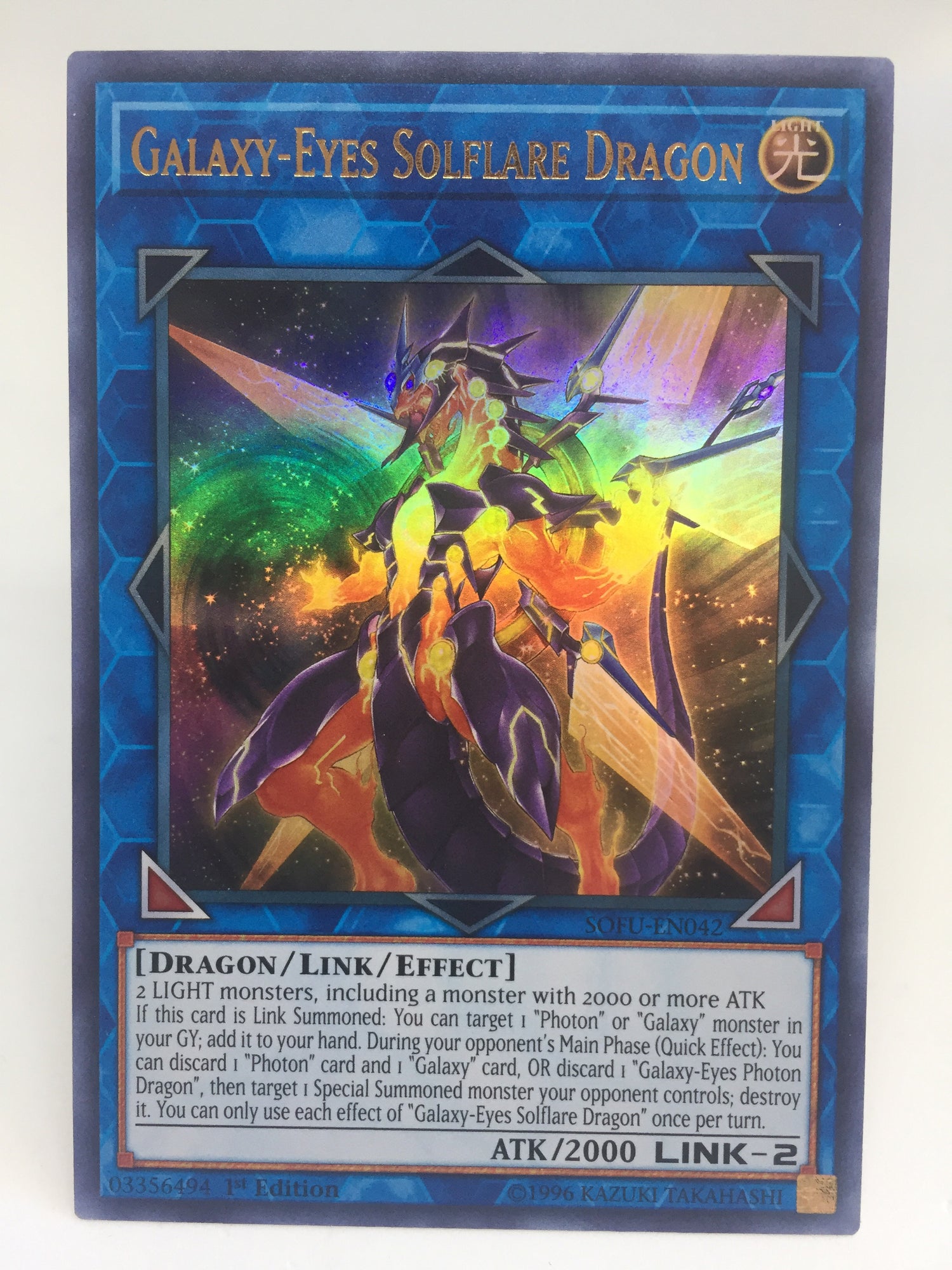 Yugioh Galaxy Eyes Solflare Dragon Ultra Rare Sofu En042 1st — Transcend Cards 